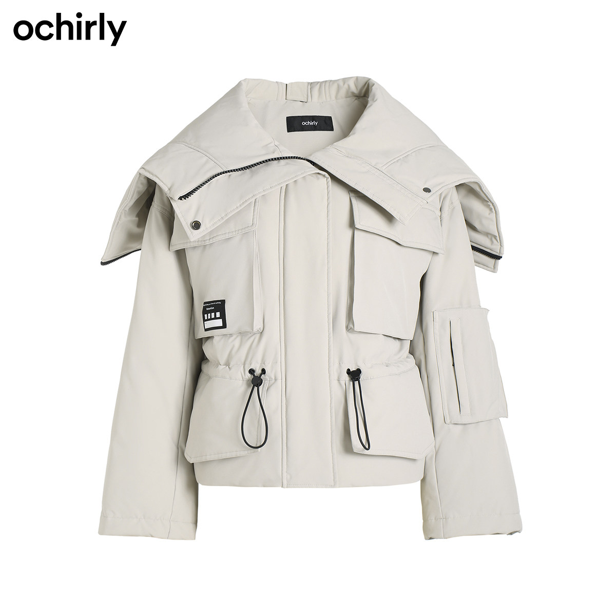 2件9折欧时力2021新款织唛女羽绒服 ochirly羽绒服