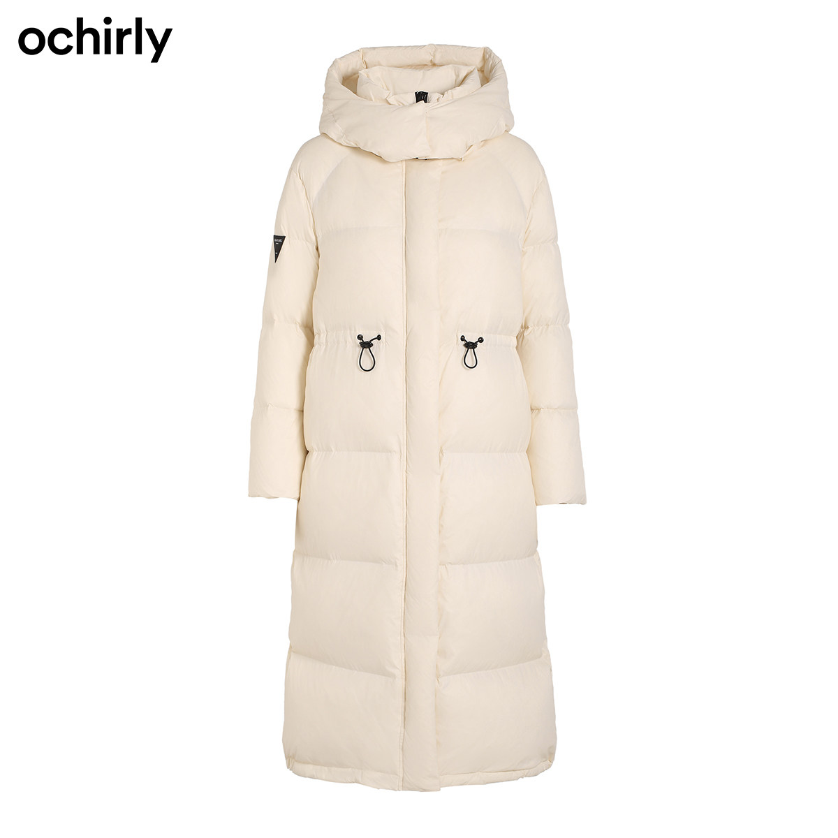 2件9折欧时力2021新款冬装抽绳连帽 ochirly羽绒服