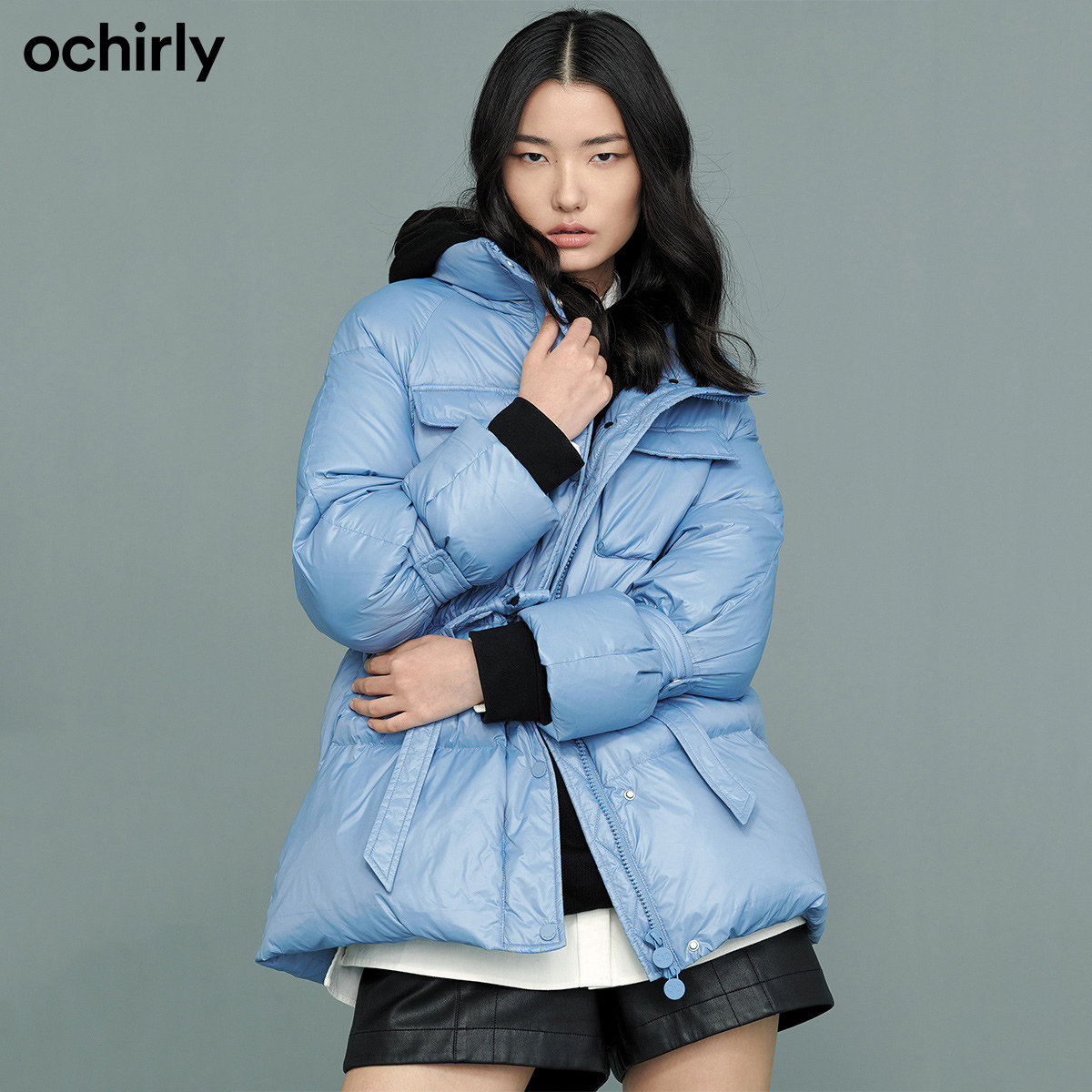 2件9折欧时力2021新款秋冬羽绒服 ochirly羽绒服