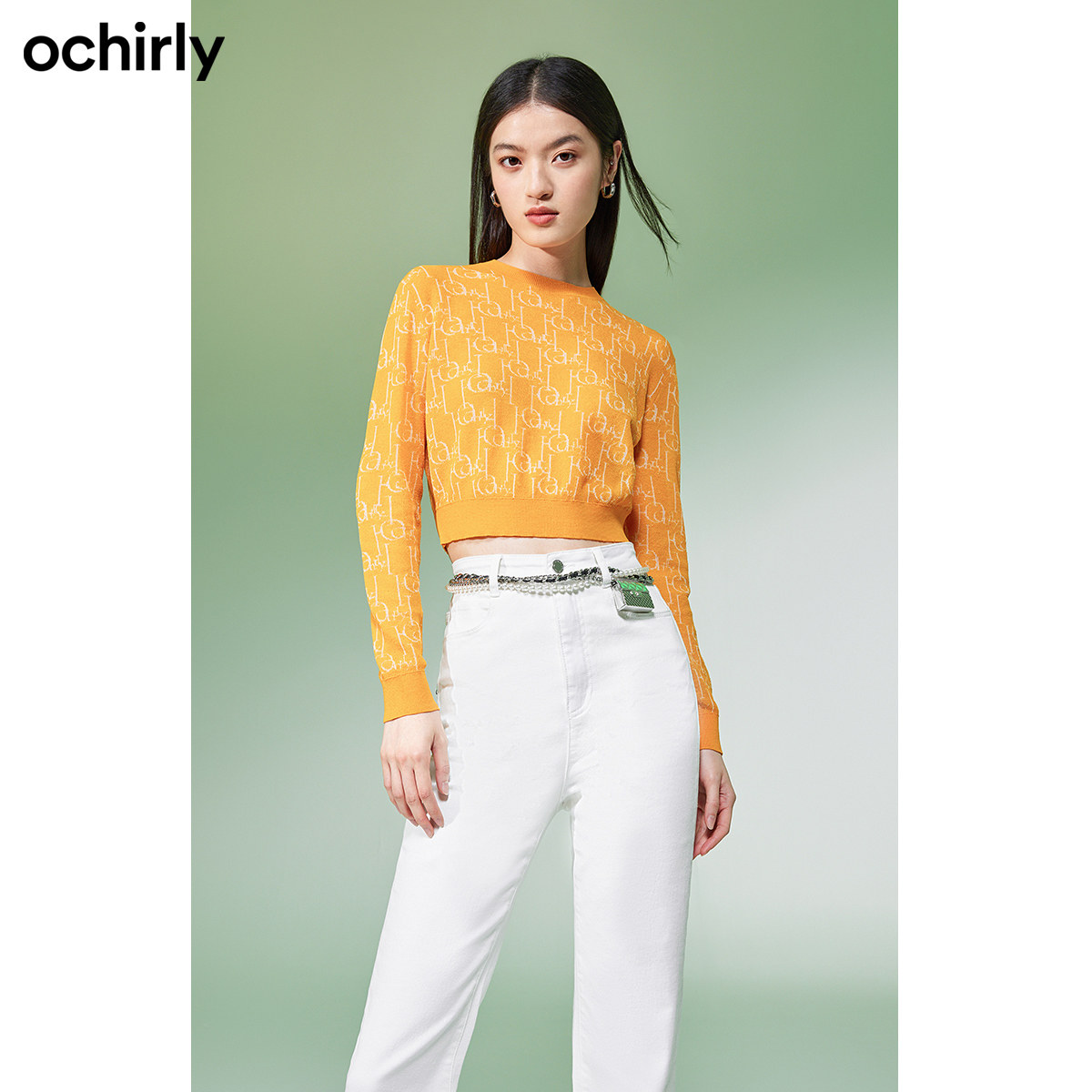 【2件9折】欧时力女2022新款秋针织衫 ochirly毛针织衫