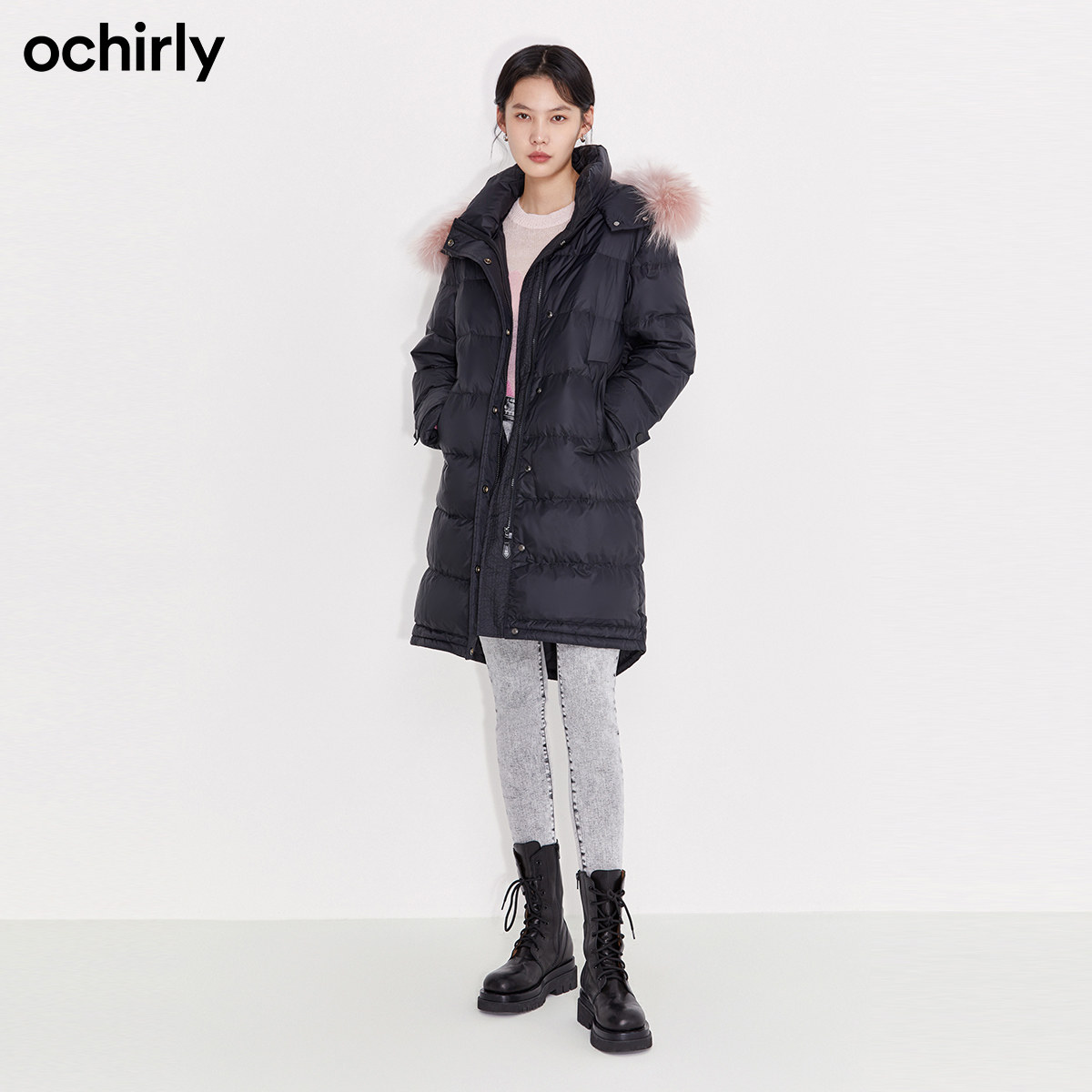 2件9折欧时力2021新款秋装女羽绒服 ochirly羽绒服