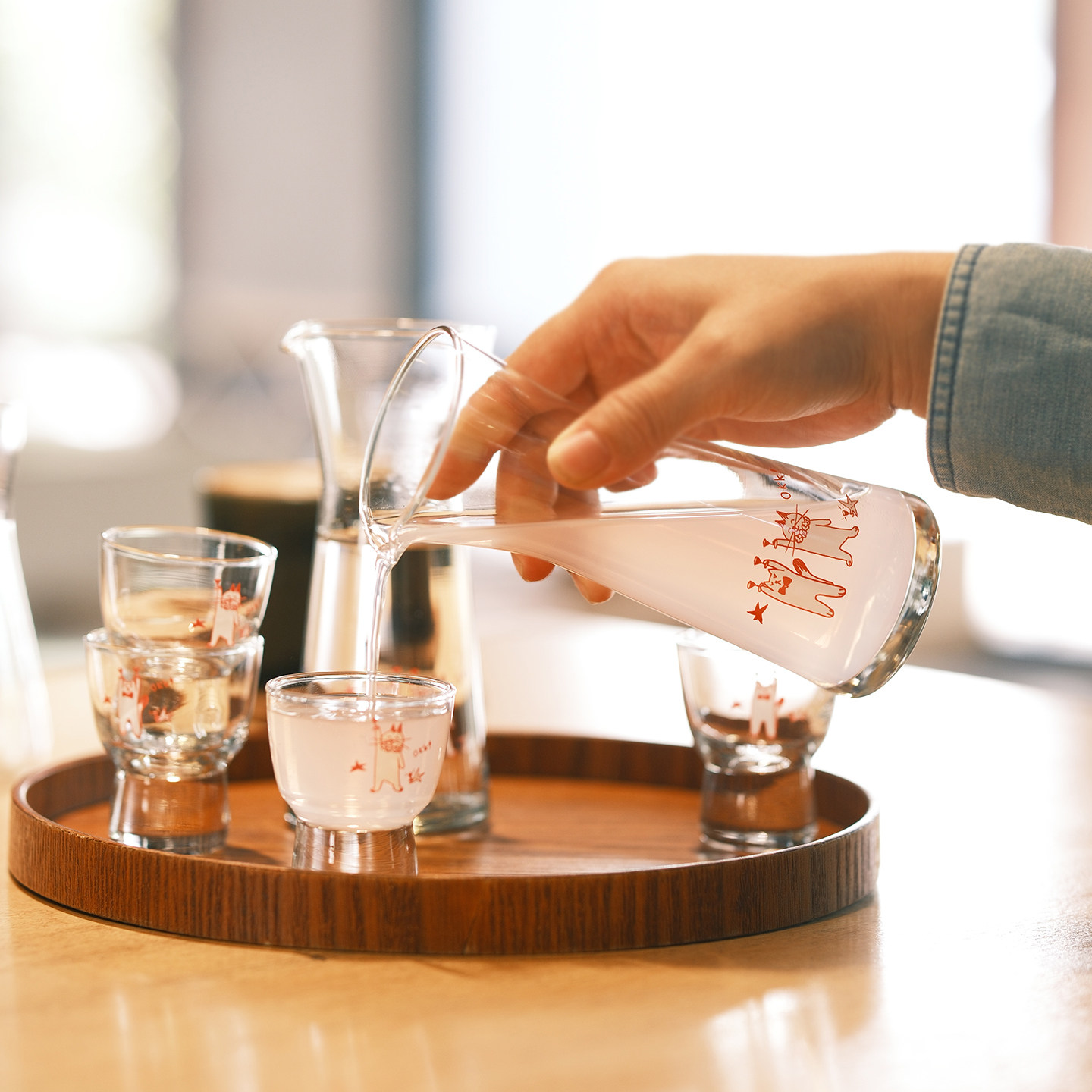 原创可爱OKK小猫小狗玻璃分酒器小酒壶小酒杯酒具套装分享醒酒器,淘宝优惠券,粉丝福利购,淘宝优惠卷