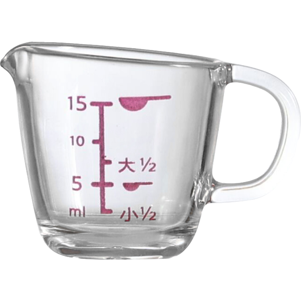 原单小号迷你量杯咖啡加奶杯奶盅透明塑料刻度杯子蜂蜜酱汁杯 - 图3