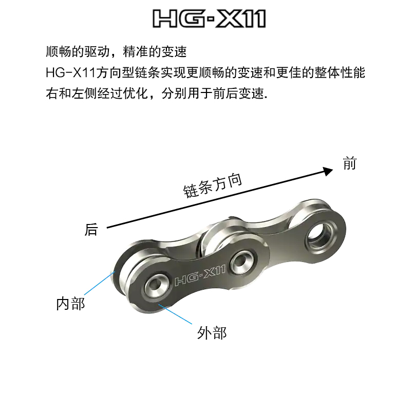 正品禧玛诺SHIMANO HG601 HG701链条105 UT山地公路自行车2*11速 - 图1