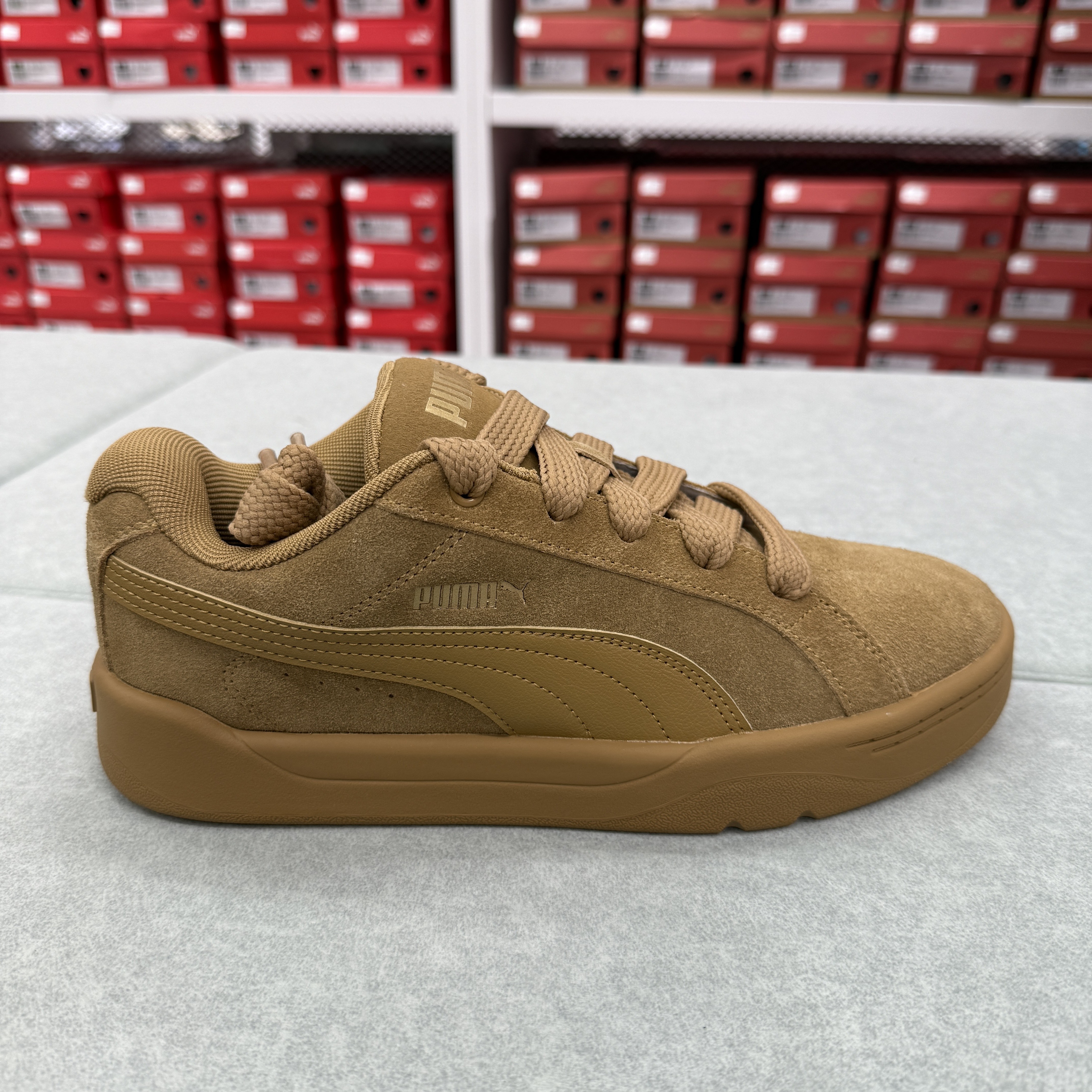 PUMA彪马经典复古休闲面包板鞋男女黑白滑板鞋PARK406826/407867 - 图3