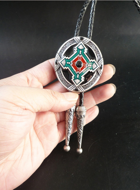 毛衣配饰原创设计风几何蓝色吊坠