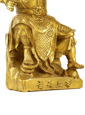 纯铜客厅中式神像祖师爷摆件