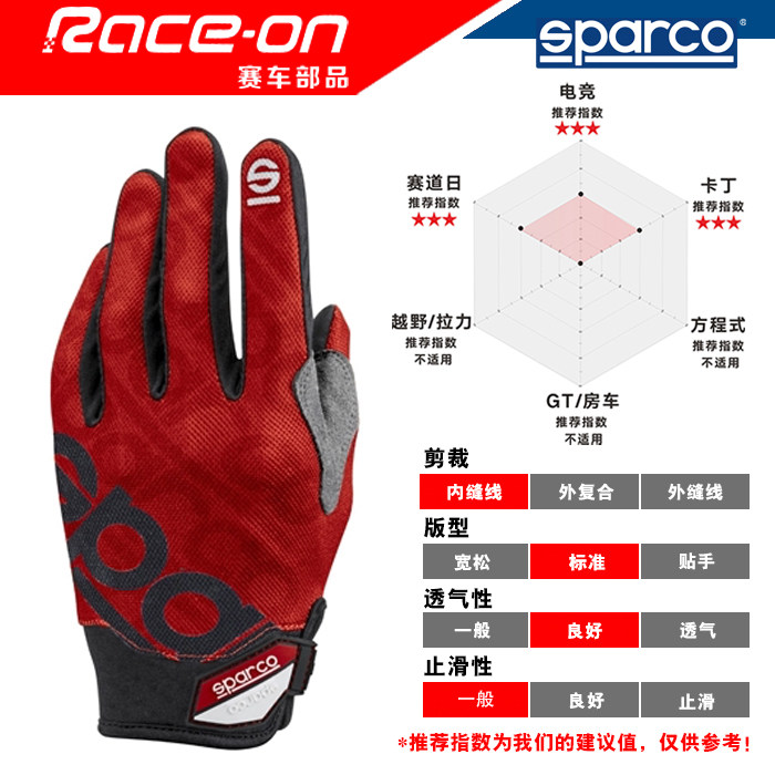 SPARCO MECA III 工作短款手套斯巴科赛道日技师手套,淘宝优惠券,粉丝福利购,淘宝优惠卷