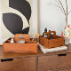 Retro simple wooden splicing atmosphere storage box