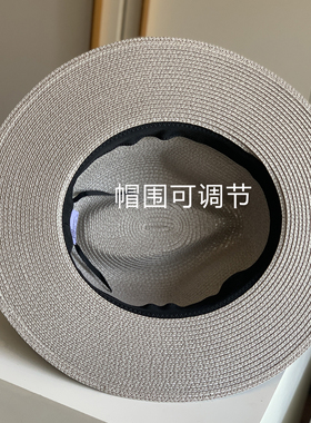 夏季法式草编宽檐防晒男女草帽
