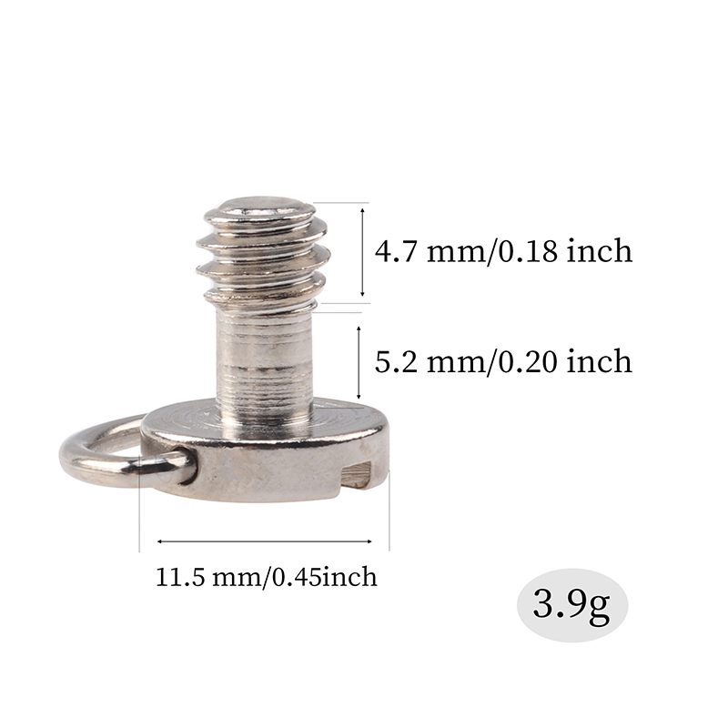 JLwin1/4英制带环螺丝微单反相机快装板不锈钢C环螺丝摄影配件 - 图0
