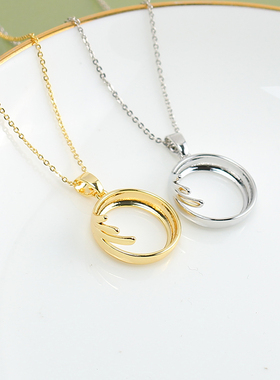 14K注金珍珠马贝包边吊坠配件