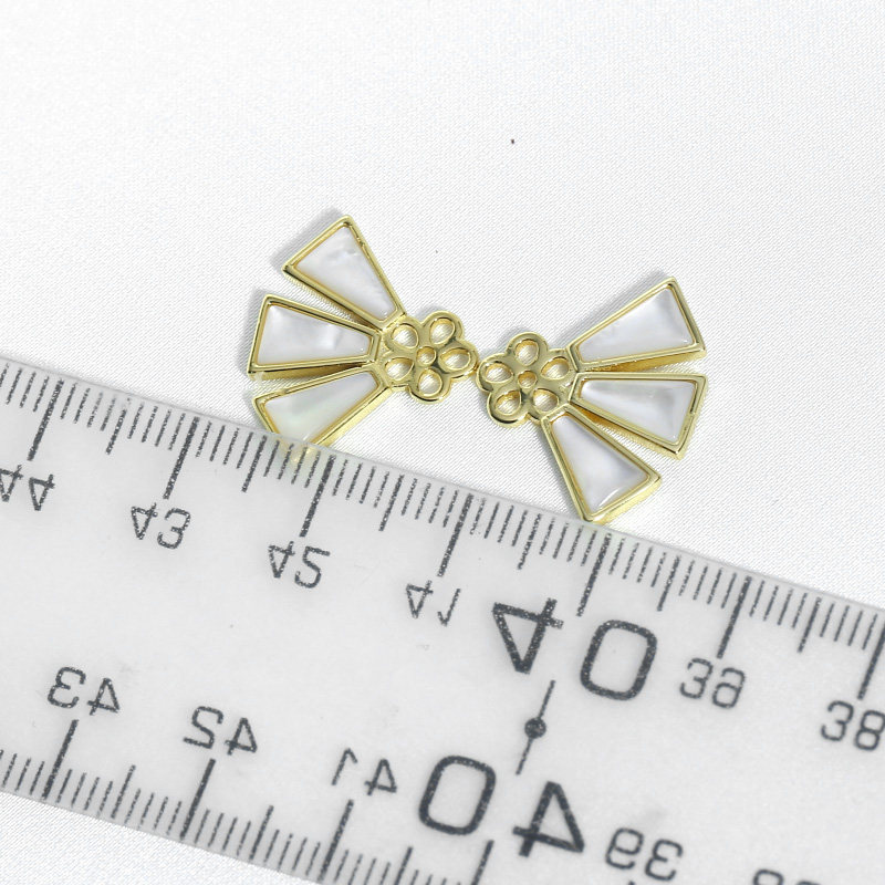 DIY珍珠配件新款S925纯银精致贝壳扇形耳钉耳饰空托时尚百搭,淘宝优惠券,粉丝福利购,淘宝优惠卷