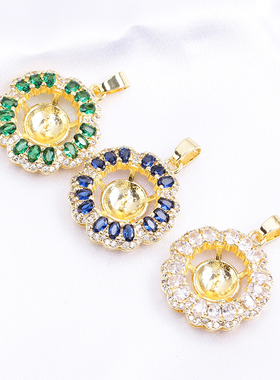 复古珍珠吊坠气质女DIY配件