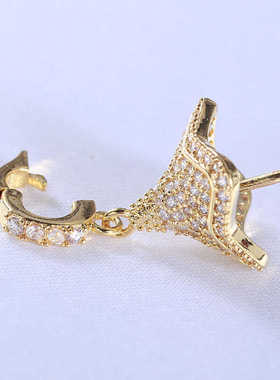 精致甜美DIY铜镀金百搭珍珠配件