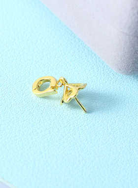 DIY通勤时尚精致空托S925纯银