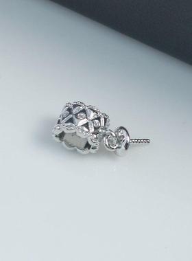 DIY珍珠配件新款S925纯银吊坠