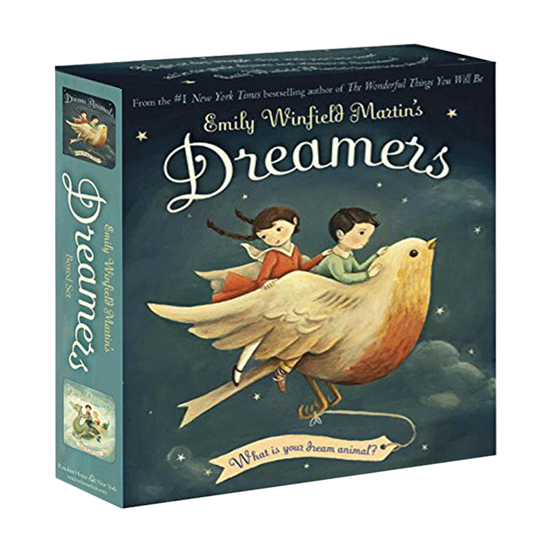 艾米丽温菲尔德马丁的梦想家 2册纸板书套装 Emily Winfield Martin's Dreamers Board Boxed Set 英文原版儿童绘本 进口英语书籍 - 图0