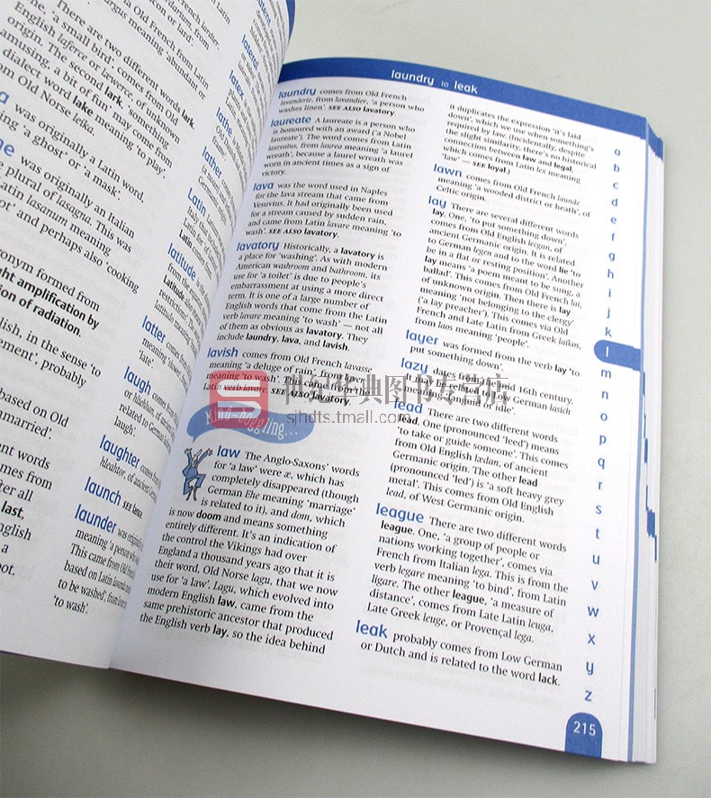 牛津英语词汇词源学习词典 Oxford School Dictionary of Word Origins 英文原版工具书 英语单词的奥秘 英文版字典
