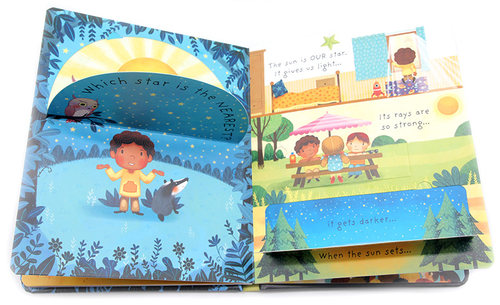 幼儿问与答翻翻书 星星是什么 Usborne Very First Questions And Answers What Are Stars 英文原版幼儿英语启蒙纸板儿童科普书 - 图0