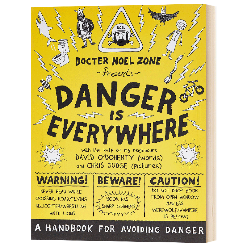 胆小鬼日记1 危险无处不在 Danger Is Everywhere A Handbook for Avoiding Danger 避免危险的手册 英文原版儿童读物 进口英语书 - 图0