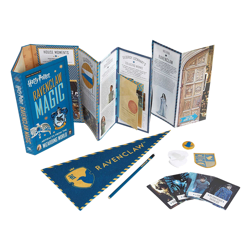 Harry Potter Ravenclaw Magic Artifacts from the Wizarding World拉文克劳学院魔法道具折叠书精装英文原版儿童小说-图0