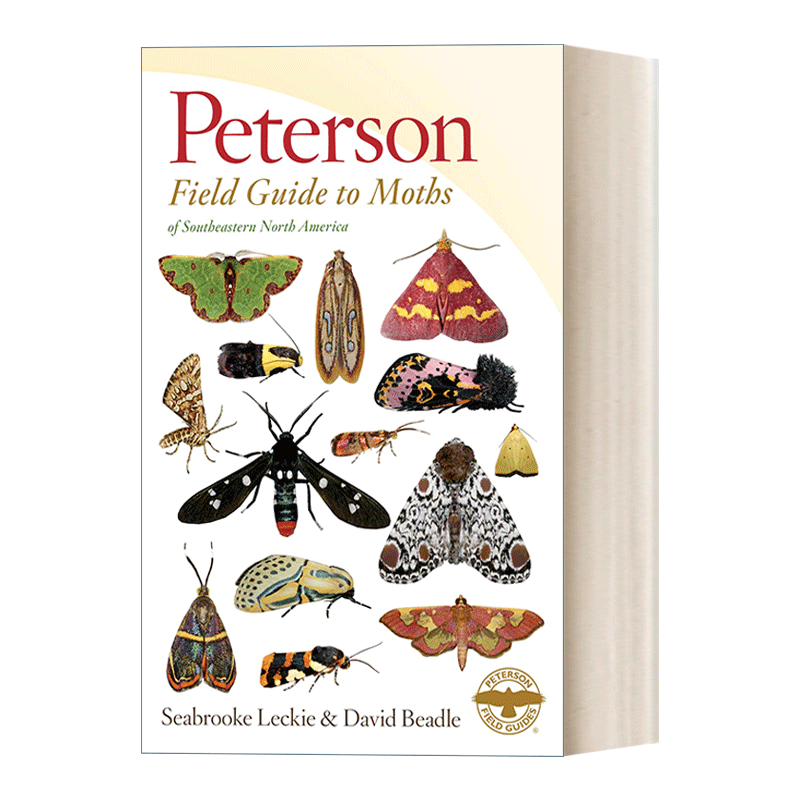 皮特森北美东南部飞蛾图鉴 Peterson Field Guide to Moths of Southeastern North America 英文原版科学科普读物 进口英语书籍 - 图0