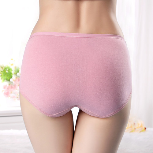 女生内裤纯棉少女蝴蝶结中腰无痕100%全棉高中学生抗菌莫代尔棉 - 图1