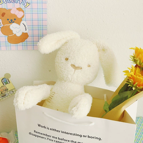 Успокаивающая плюшевая игрушка, тряпичная кукла, кролик, Великобритания, белый кролик