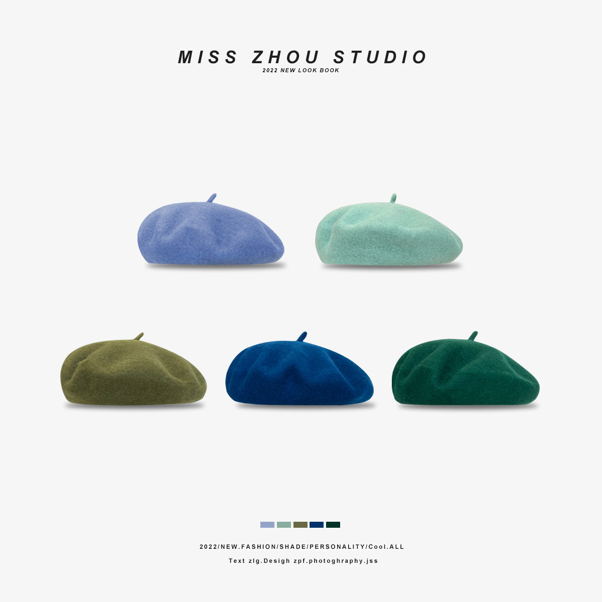 日系文艺纯色羊毛贝雷帽子女秋冬季英伦复古画家帽休闲百搭蓓蕾帽