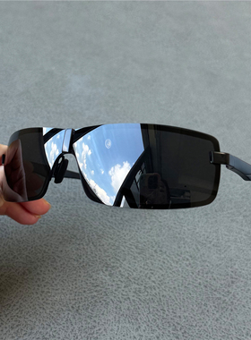 伊沃弗男士偏光太阳镜内镀膜墨镜男款黑色偏光镜连体大视野开车