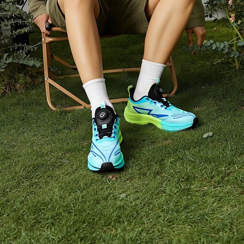 赤兔8pro旋转扣碳板跑鞋男超轻儿童青少年透气初中生减震体考运动 - 图0