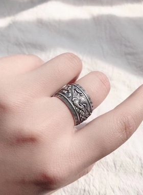 新款中国民族风古韵99凤凰足银