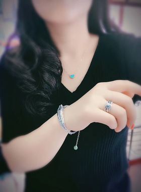 原创艺术925纯银古典碧玉手链