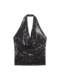 ເດັກຍິງຮ້ອນ sequined halterneck ເສື້ອ bottoming ແບບ lust ບໍລິສຸດ