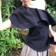 French Pure Desire Hot Girl Off-Shoulder Ruffled Sleeveless Shirt