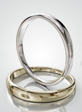 壹钻18K金轻奢情侣对戒可定制