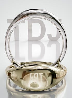 18K金水滴轻奢小众婚戒可定制