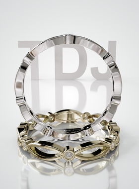 18K金无限符号可定制女戒