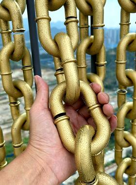 纯金色仿真大号链条囚犯道具锁链