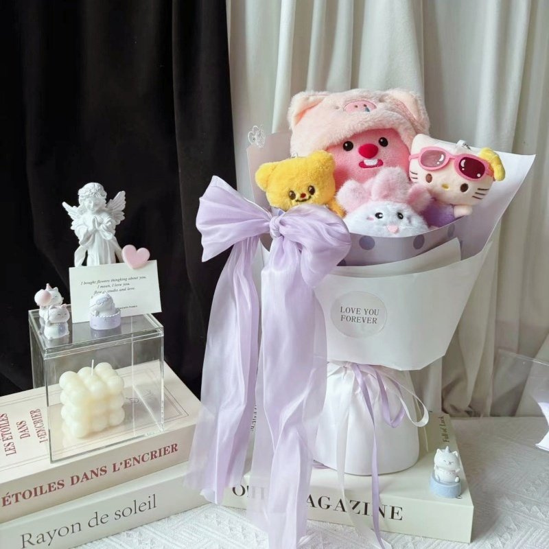 圆舞曲花束空包装 七夕情人节礼物 插鲜花玩偶壳子 手工diy送女友,淘宝优惠券,粉丝福利购,淘宝优惠卷