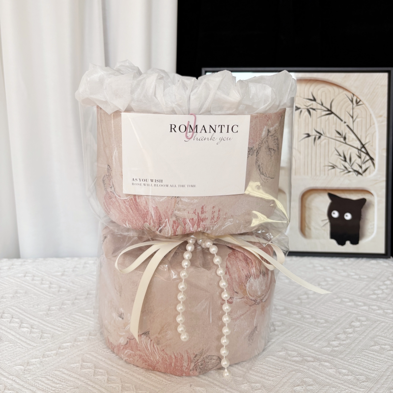 新中式半成品包装 母亲节创意手工花束礼物diy插花外壳小香风送人