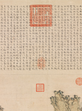 仇英云溪仙馆图明四家山水宣纸