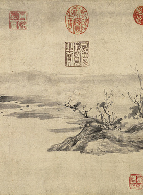 唐寅悟阳子养性图国画山水小景