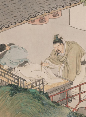 任熊 人物图册清代传统小品人物图艺术微喷打印绢本画心临摹范本