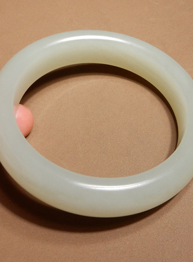 方言和田玉青海冰底晴水色手镯