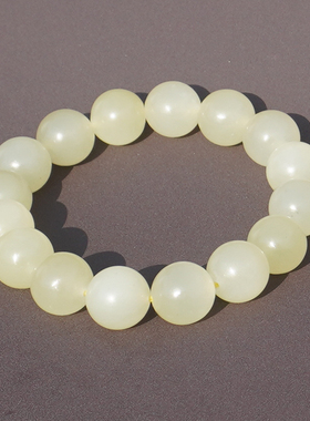 方言新疆且末料冰底猫眼黄口手串