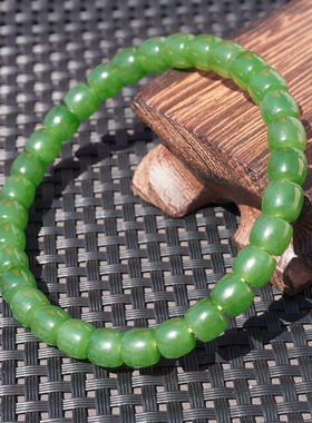 俄料冰底无结构无黑点正阳绿碧玉