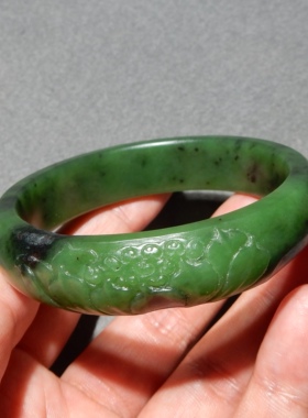 方言碧玉籽料高油润手镯