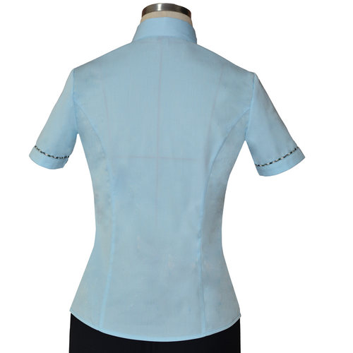 2019新款中国邮政储蓄银行短袖女装衬衫邮局工作服半袖衬衣夏制服 - 图2